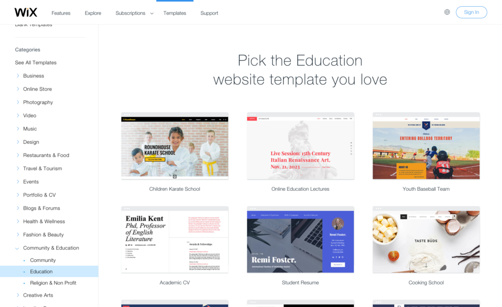 home daycare website templates