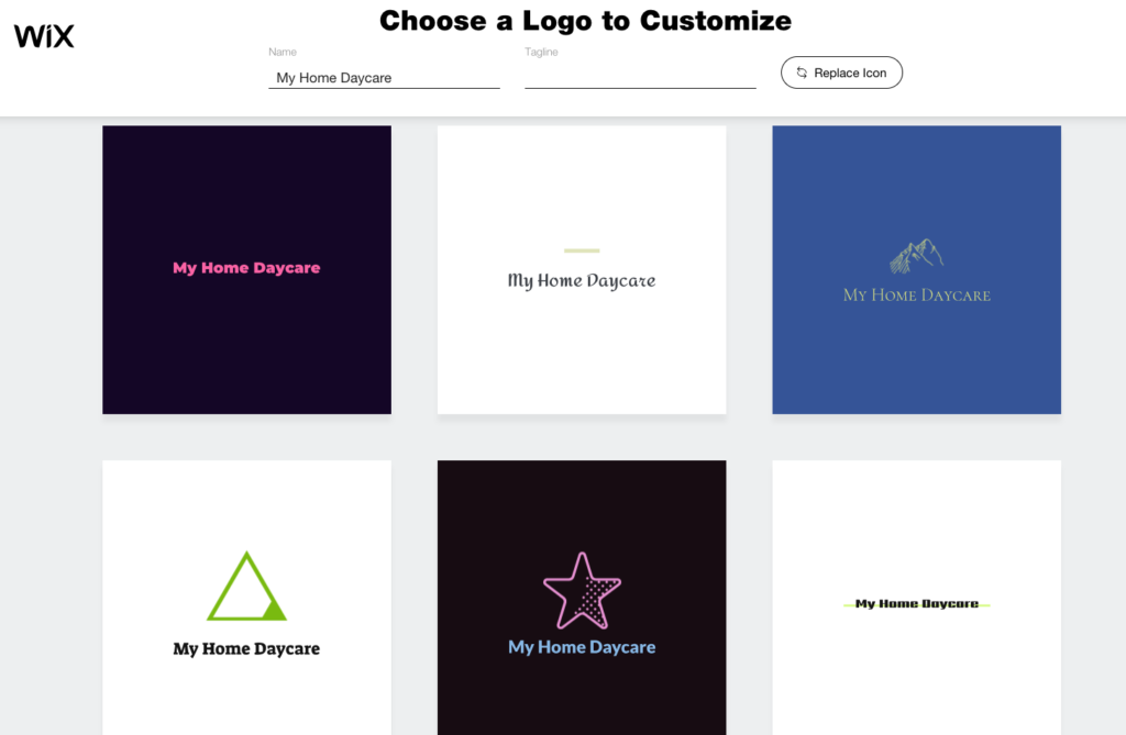 Home daycare logo maker.