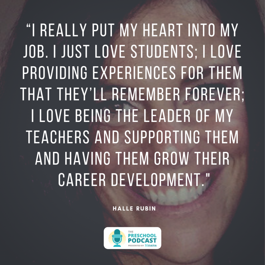 halle rubin preschool podcast quote