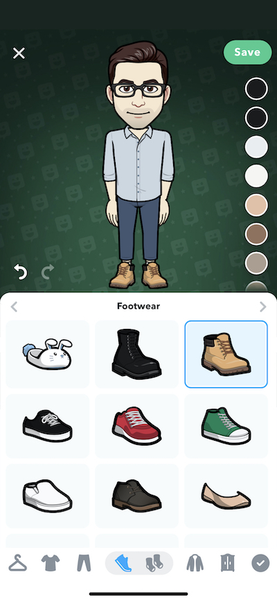 bitmoji flat teacher letter customization