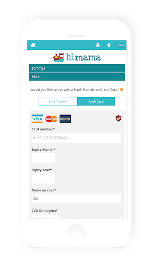 himama online payments