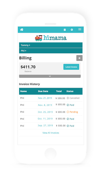 invoice history