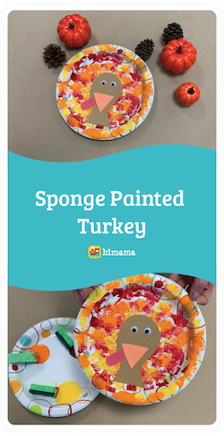 sponge painted turkey