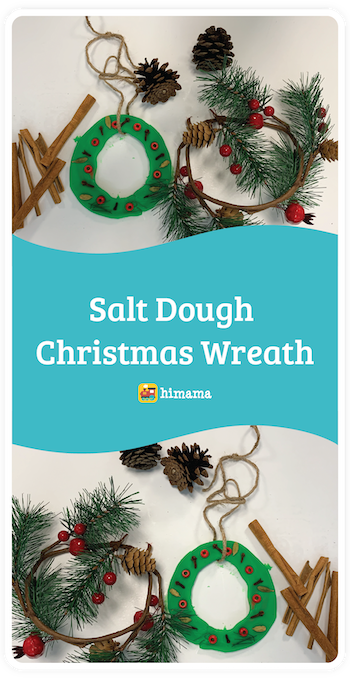 salt dough christmas wreath