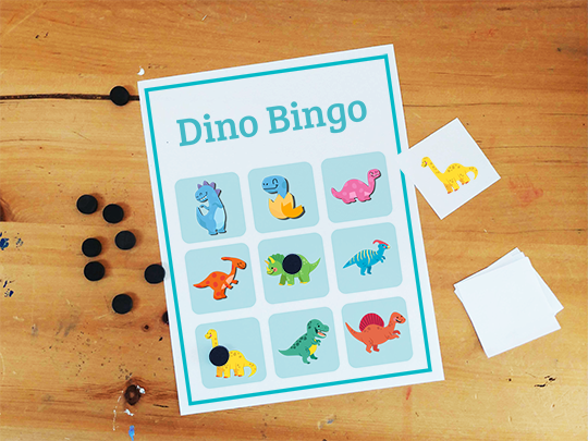 dinosaur bingo preschool activity