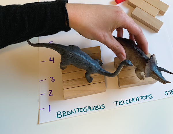 dinosaur measurements preschool activity