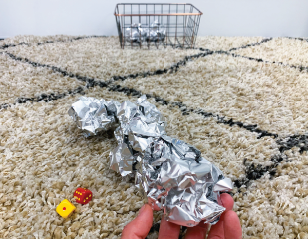 moon rock count and throw gross motor skills activity for preschoolers and toddlers