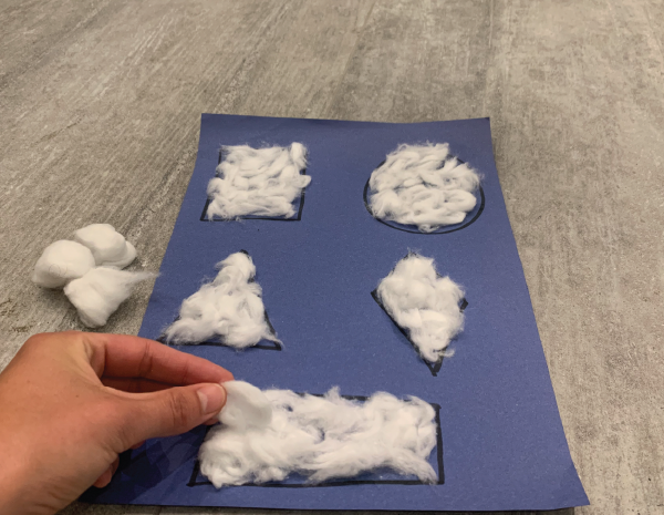 cloud shapes preschool activity