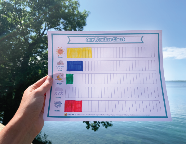 weather graph preschool activity